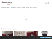 Tablet Screenshot of moncadeauenverre.com